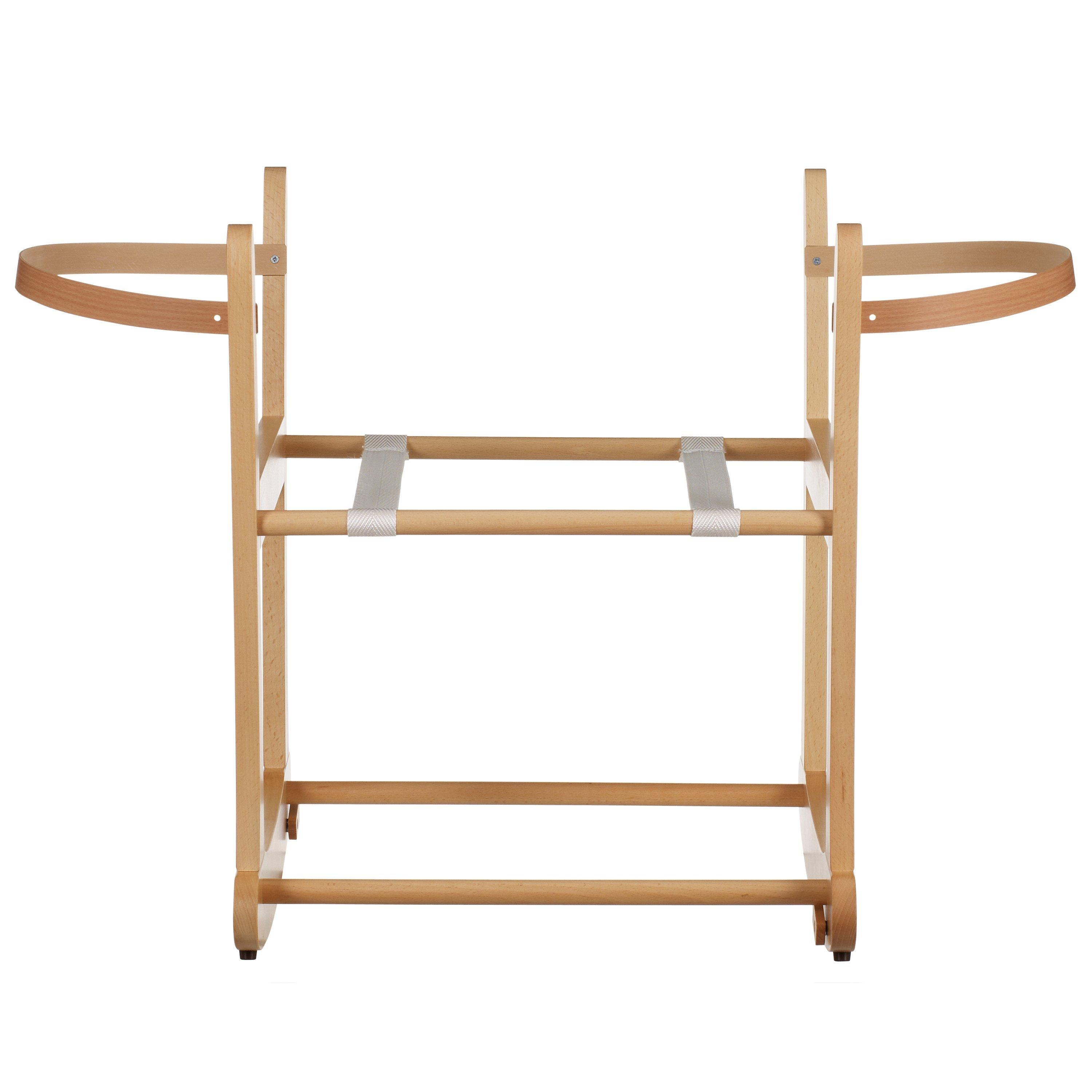 John Lewis & Partners Rocking Moses Basket Stand, Natural