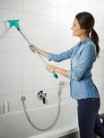 Leifheit Tile and Bath Cleaner with Microfibre Flexi Pad and Squeegee
