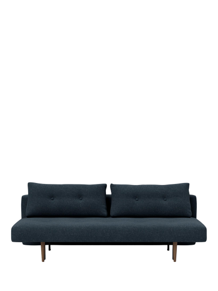 Innovation Living Recast Sofa Bed with Pocket Sprung Mattress, Dark Leg, Dark Blue Nist Blue