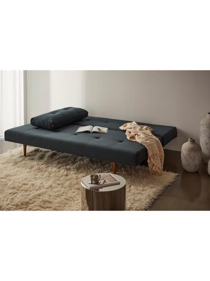 Innovation Living Recast Sofa Bed with Pocket Sprung Mattress, Dark Leg - view 2, Dark Blue Nist Blue