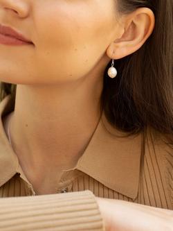 Claudia Bradby Pearl Drop Earrings, White - view 2, White