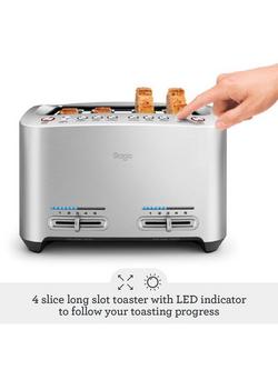 Sage the Smart Toast™ 4 Slice Toaster, Stainless Steel - view 2, Stainless Steel