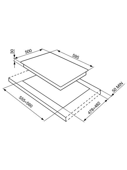 Smeg SR964XGH Victoria Gas Hob, Stainless Steel - view 2, Stainless Steel