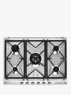 Smeg SR975XGH Victoria Integrated Gas Hob, Stainless Steel, Stainless Steel