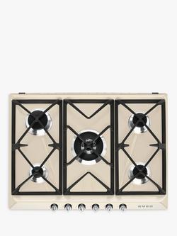 Smeg SR975PGH Victoria Integrated 70cm Gas Hob, Cream, Cream