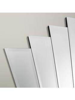 John Lewis Deco Overmantel Wall Mirror, 86.3 x 101cm, Clear - view 2, Clear