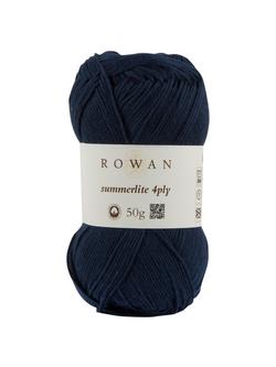 Rowan Summerlite 4 Ply Yarn, 50g, Navy Ink