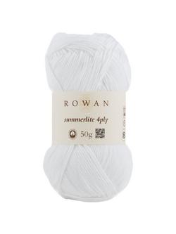 Rowan Summerlite 4 Ply Yarn, 50g, Pure White