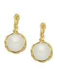 London Road 9ct Gold Burlington Willow Drop Pearl Earrings, Gold