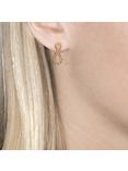 London Road 9ct Gold Infinity Earrings, Gold