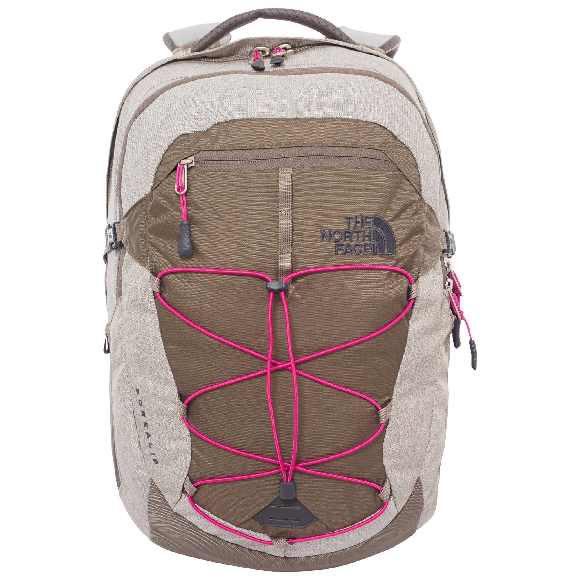 The North Face Women's Borealis Backpack, Brindle Brown/Luminous Pink