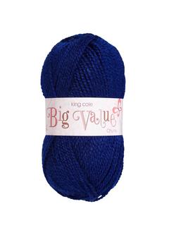 King Cole Big Value Chunky Yarn, 100g, Navy