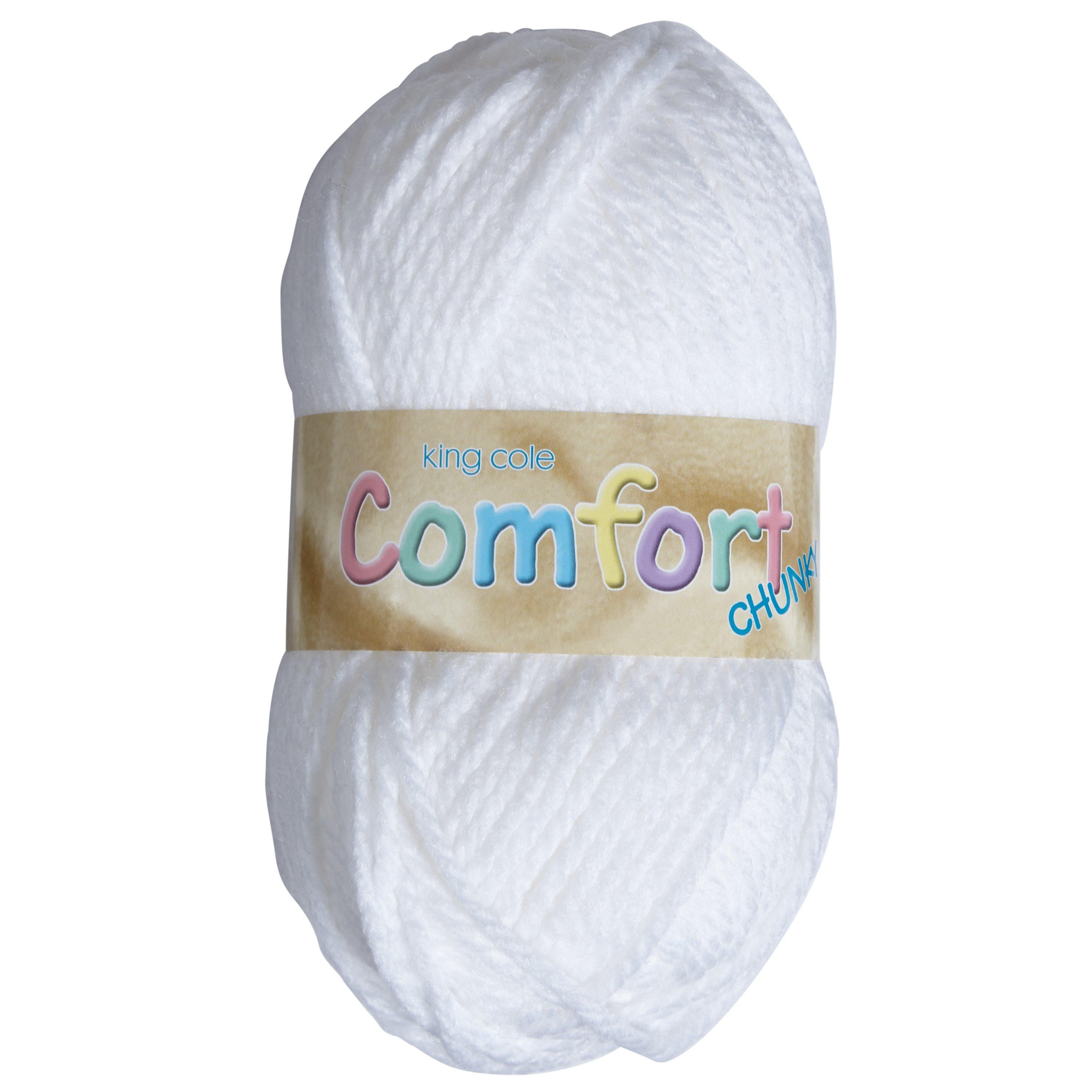 King Cole Comfort Chunky Yarn, 100g, 421 White