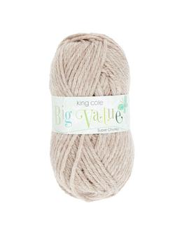 King Cole Big Value Super Chunky Yarn, 100g, Oatmeal