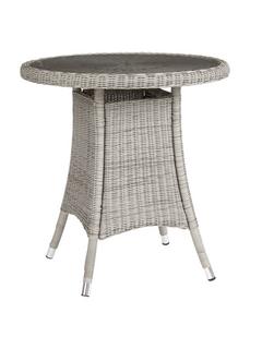 John Lewis Dante Glass Top Garden Bistro Table, Grey