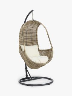 John Lewis Dante Garden Hanging Pod Chair, Natural