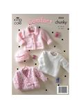 King Cole Baby Jumpers Knitting Pattern, 3044