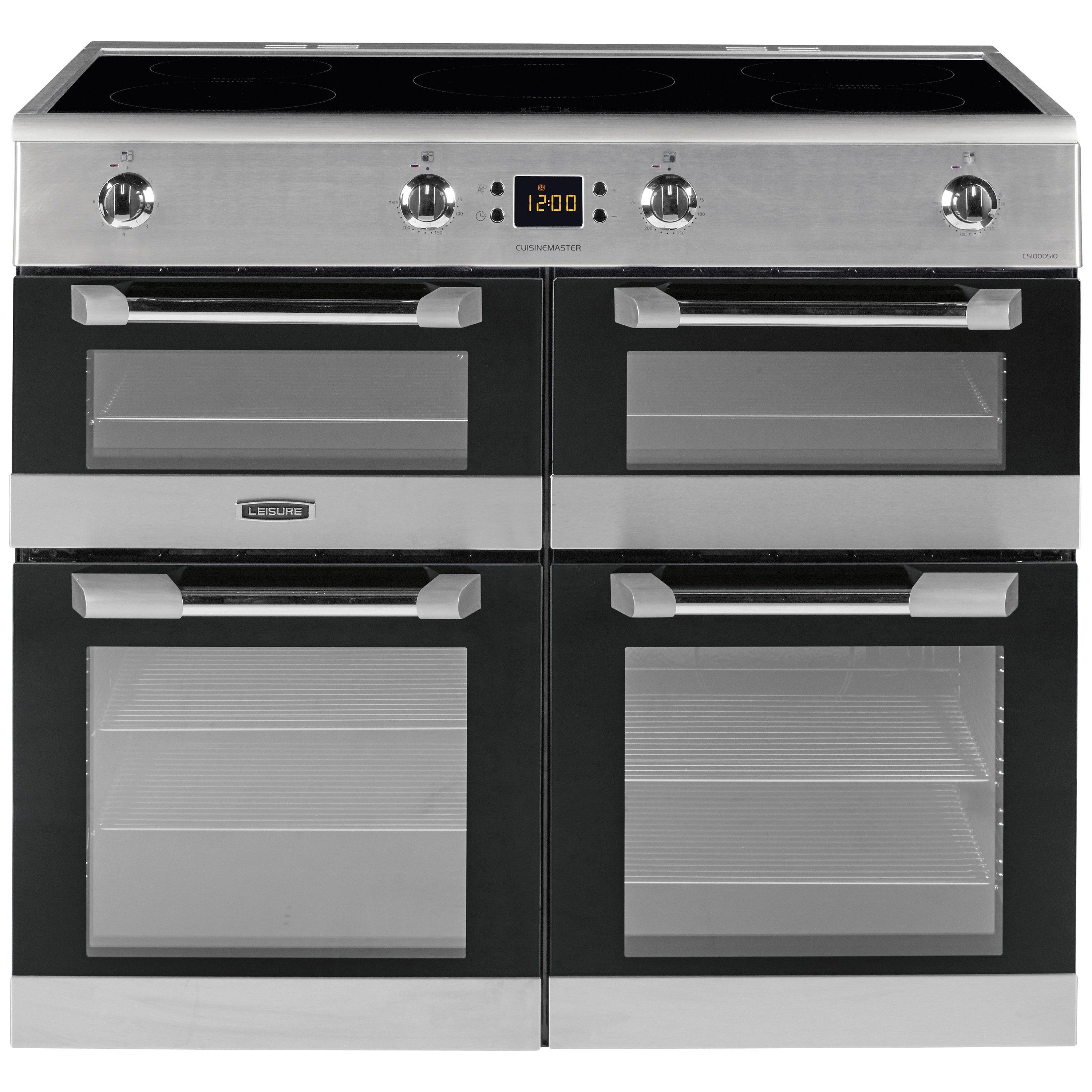 Leisure CS100D510X Induction Range Cooker, Stainless Steel