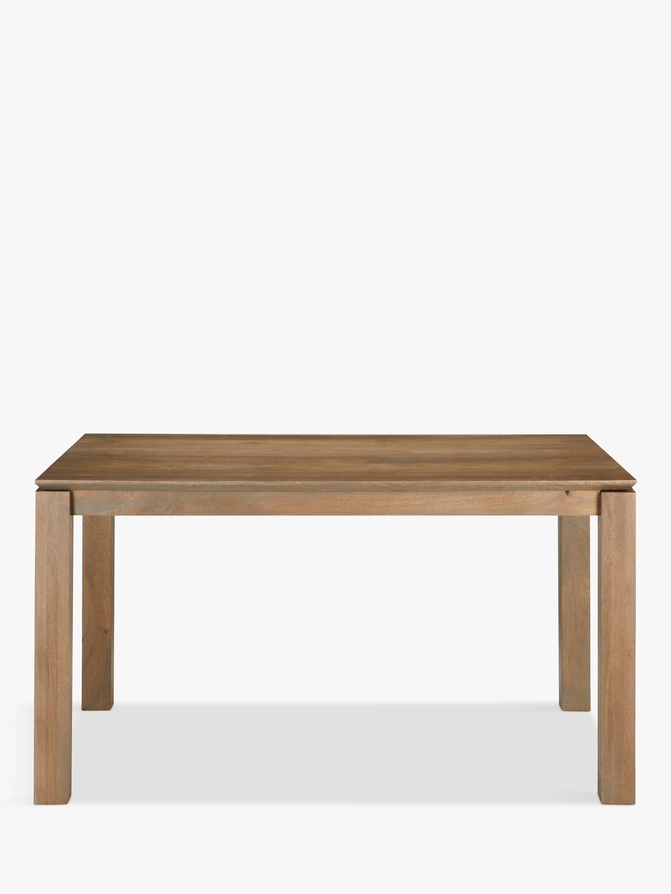 John Lewis & Partners Asha Wooden 6 Seater Dining Table, Grey