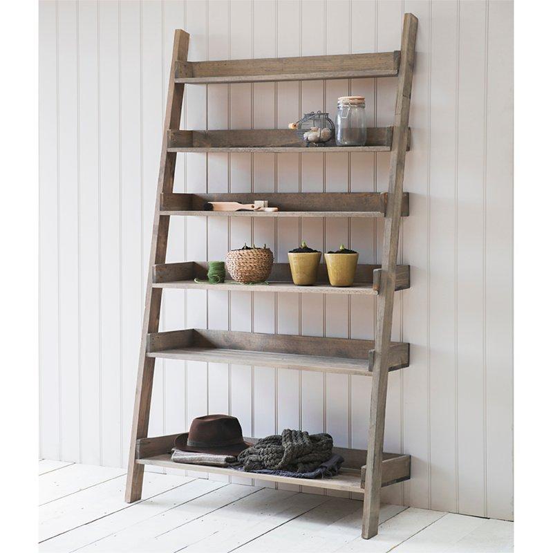 Garden Trading Aldsworth Wide Spruce Wood Shelf Ladder, Natural