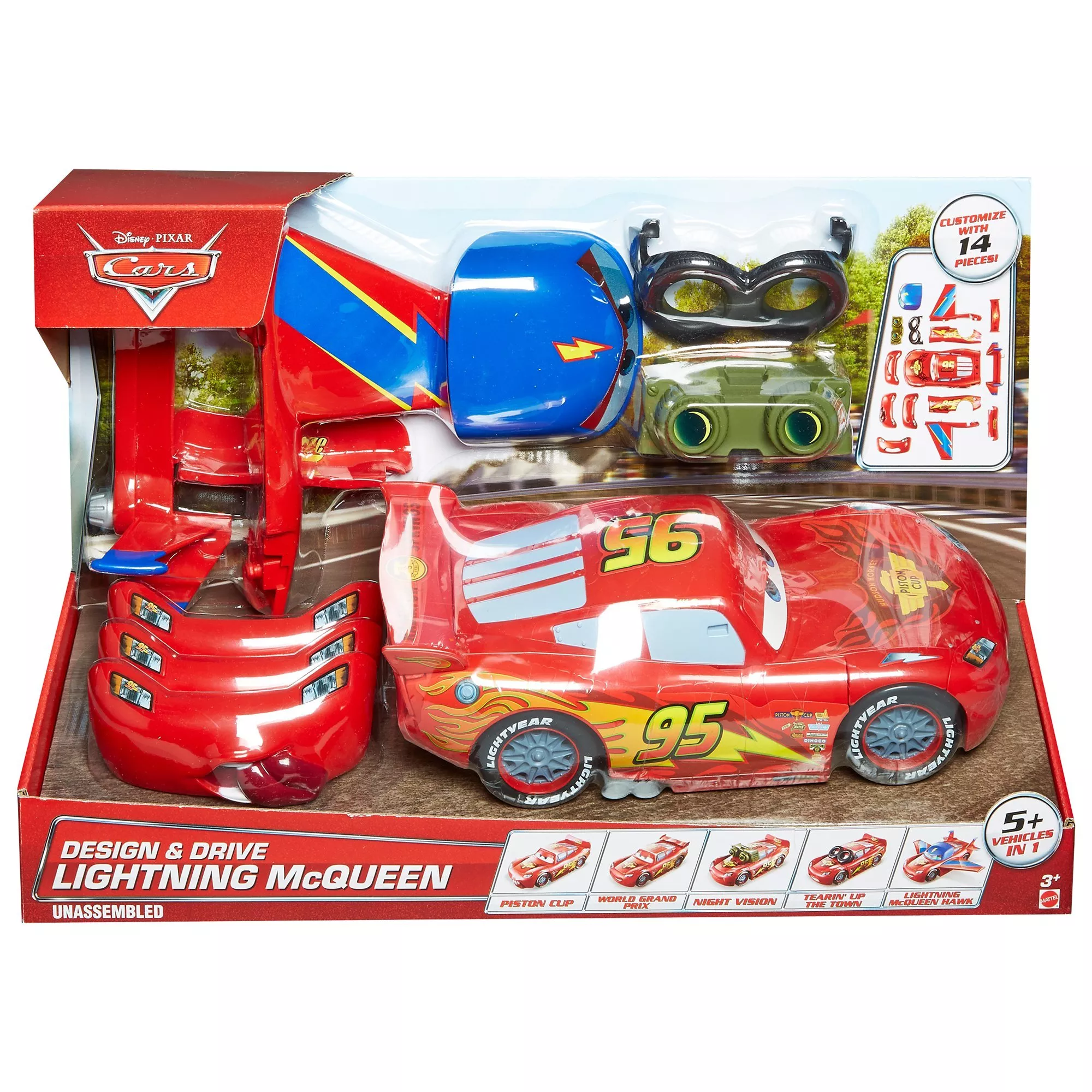 Changeable lightning mcqueen on sale