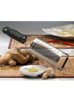Microplane Coarse Grater - view 2, Black/Silver