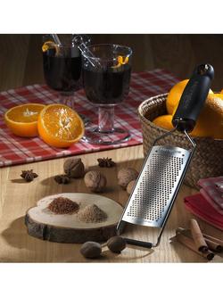 Microplane Fine Grater - view 2, Black/Silver