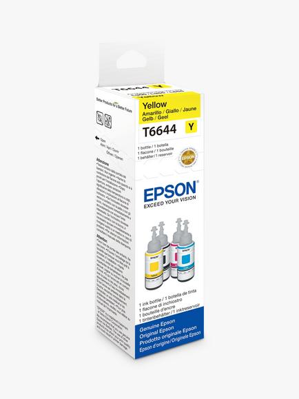 Epson EcoTank T6641 Colour Ink Bottles, Yellow