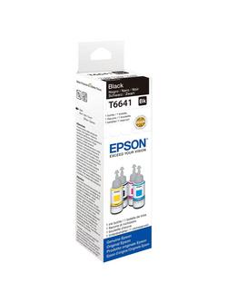 Epson EcoTank T6641 Colour Ink Bottles, Black
