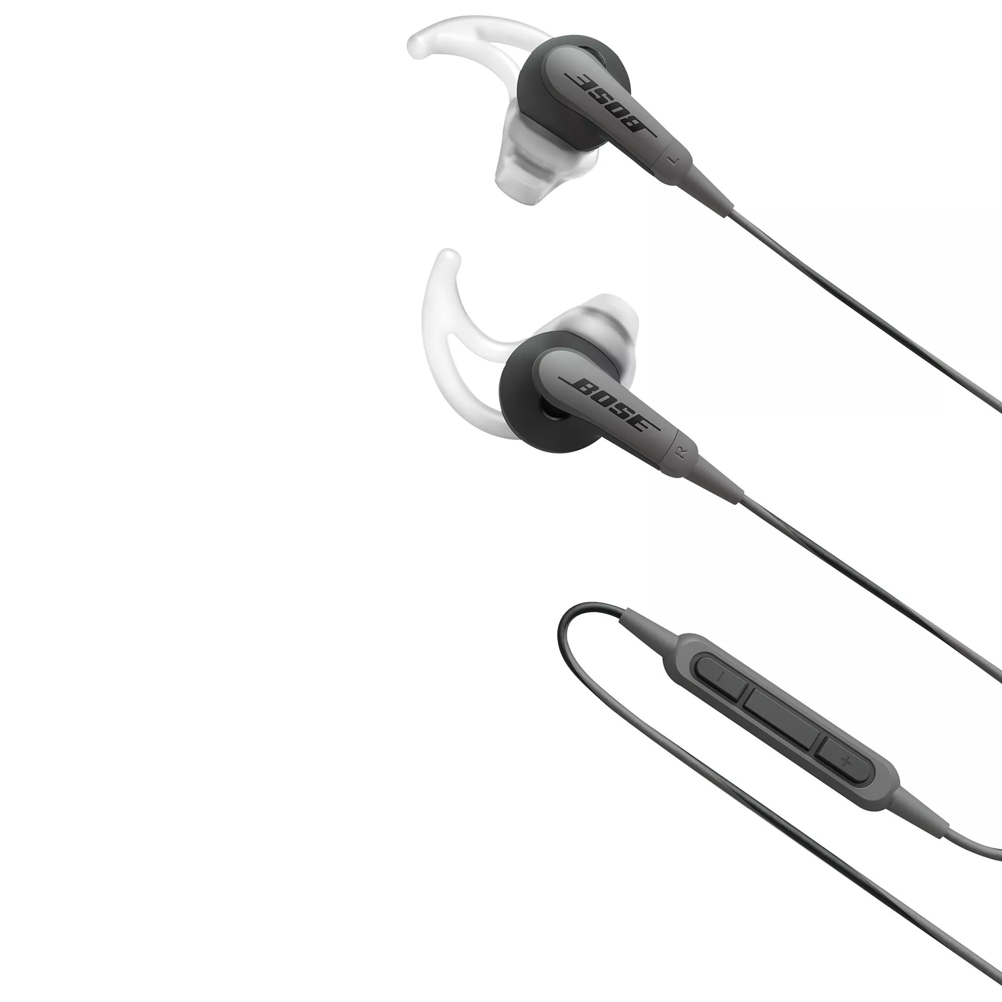 Bose SoundSport Sweat Weather Resistant In Ear Headphones With 3 Button In Line Remote and Carry Case