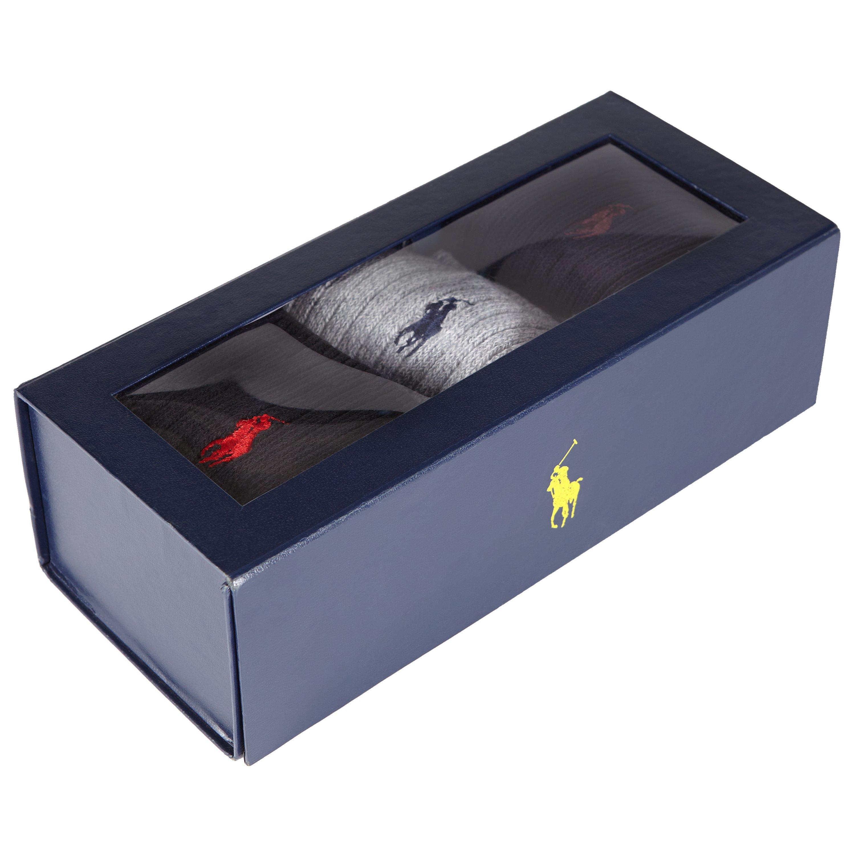 Polo Ralph Lauren Crew Sock Gift Box Pack of 3 One Size