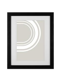 John Lewis Certificate Frame & Mount, A4, Black, Black