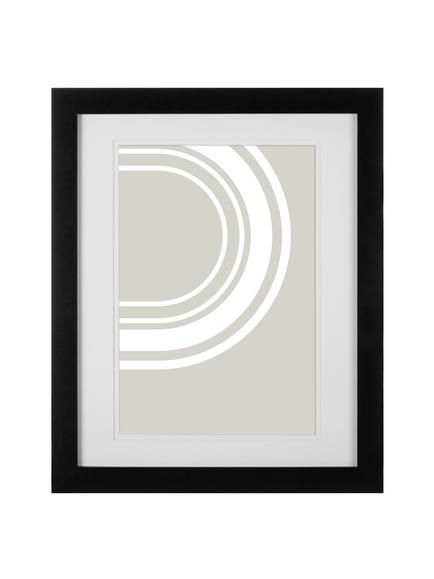 John Lewis Certificate Frame & Mount, A4, Black, Black