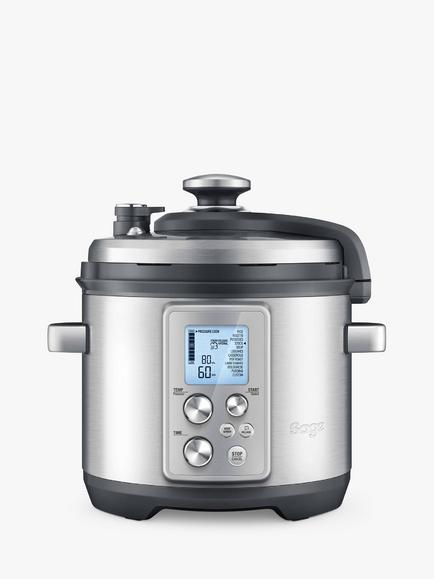 Sage BPR700BSS The Fast Slow Pro Multi Slow Cooker, Brushed Metal, Brushed Metal
