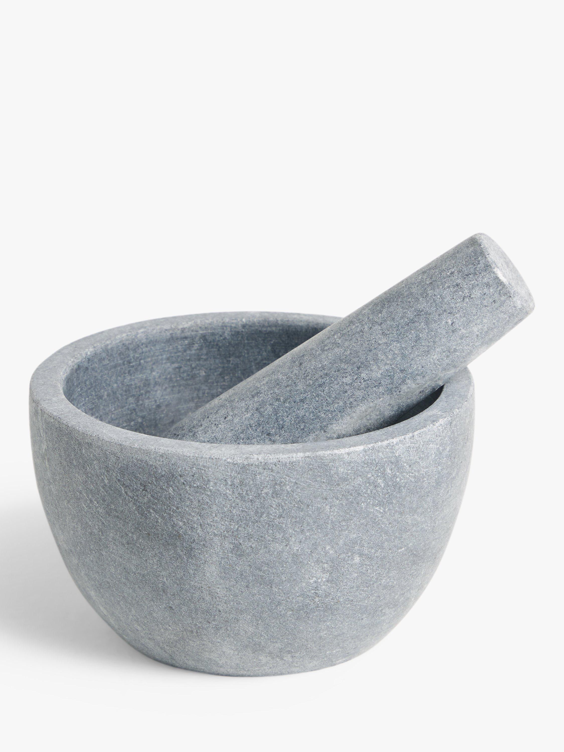 John Lewis Honed Grey Marble Pestle and Mortar