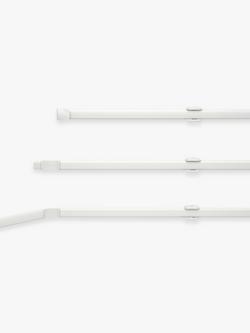 John Lewis Flexi Net Rod, L5m, White