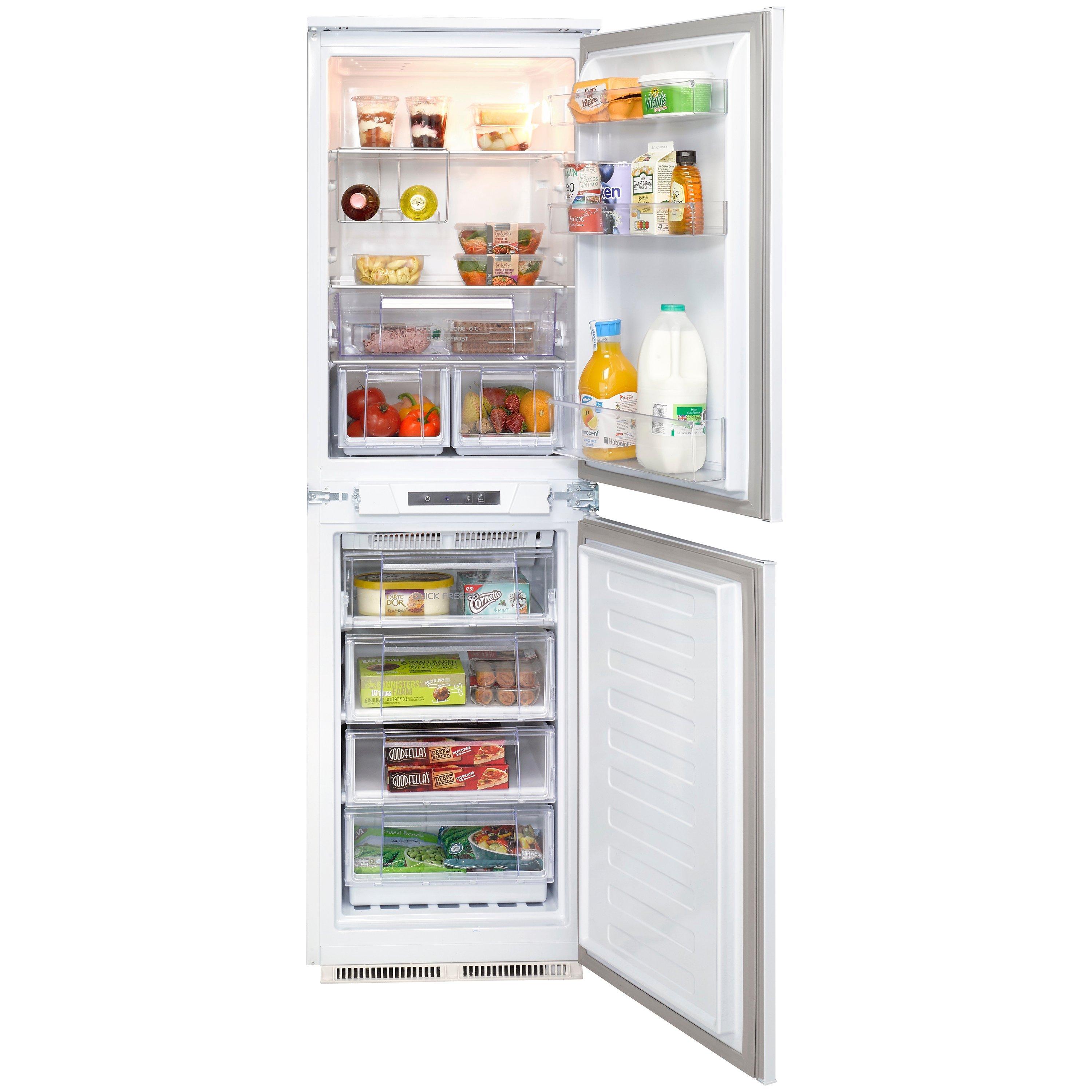 Hotpoint HFF31014 Integrated Fridge Freezer, A+ Energy Rating, 54cm Wide, White