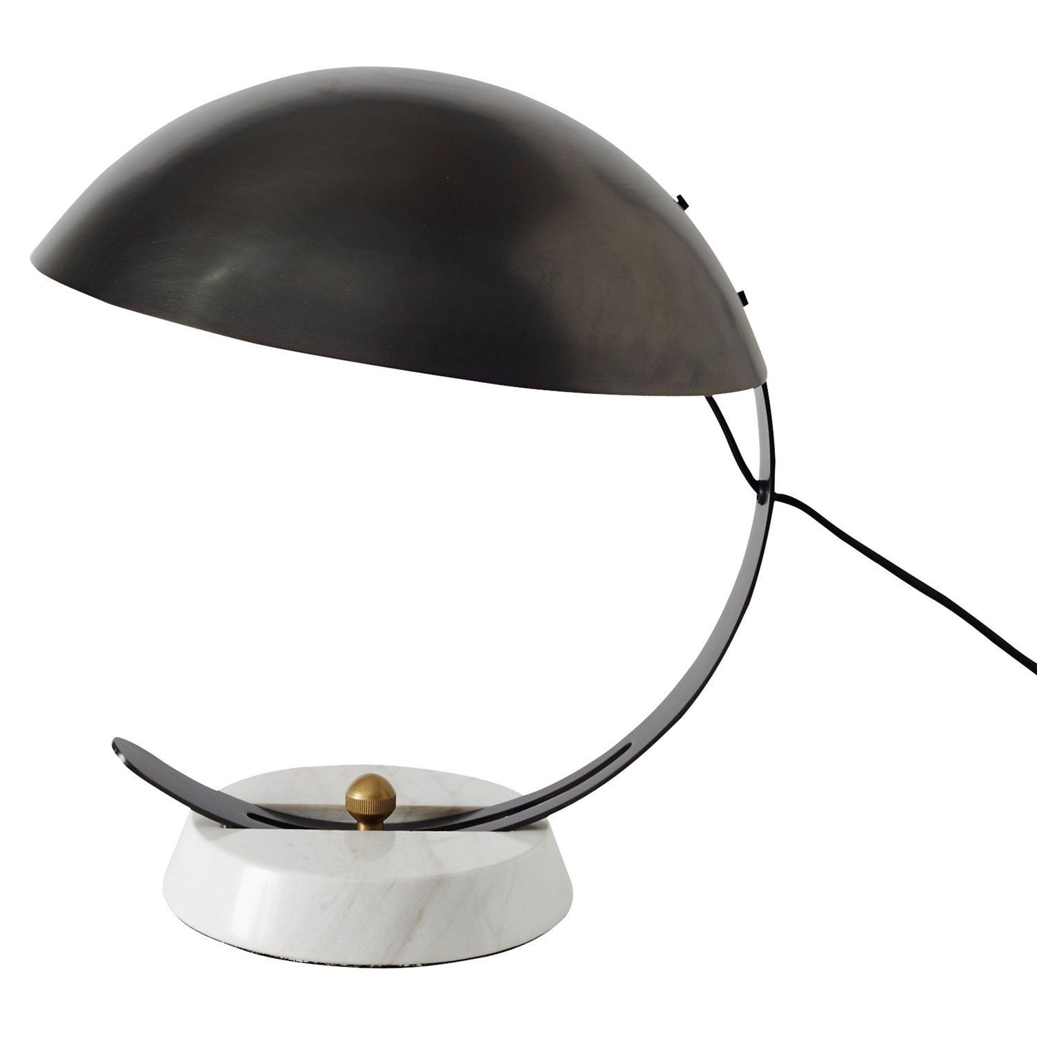 west elm Half Moon LED Desk Lamp, Antique Bronze