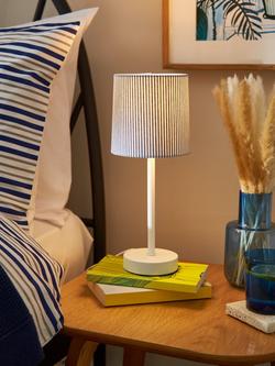 John Lewis Eastbourne Stick Table Lamp - view 2, White