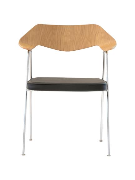 Case Robin Day 675 Chair, Oak And Chrome