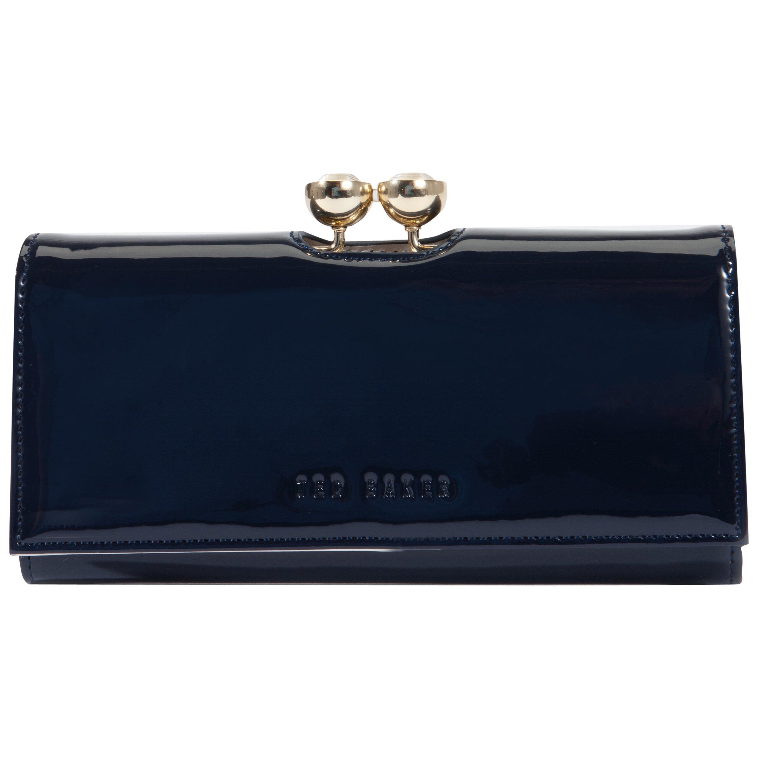 Ted Baker Kassady Crystal Bobble Leather Matinee Purse, Navy