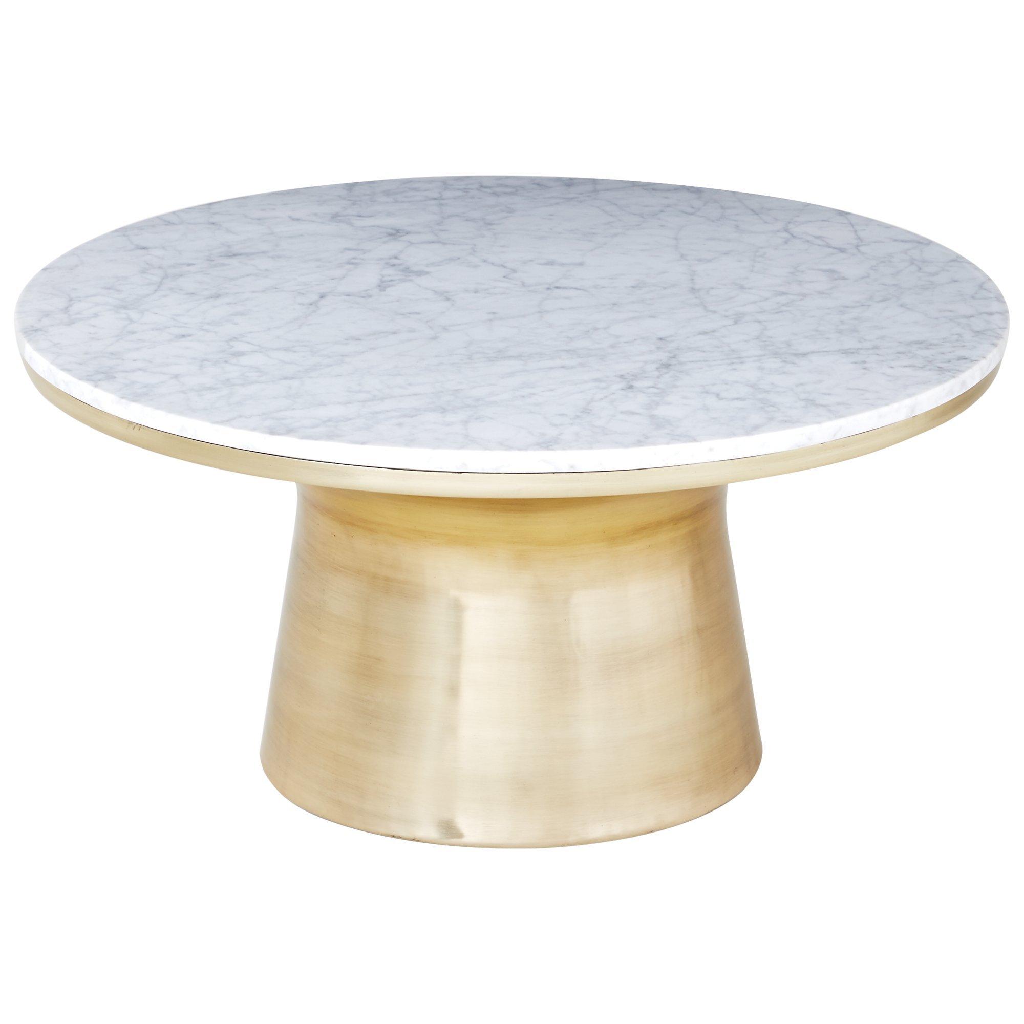 west elm Marble Pedestal Coffee Table