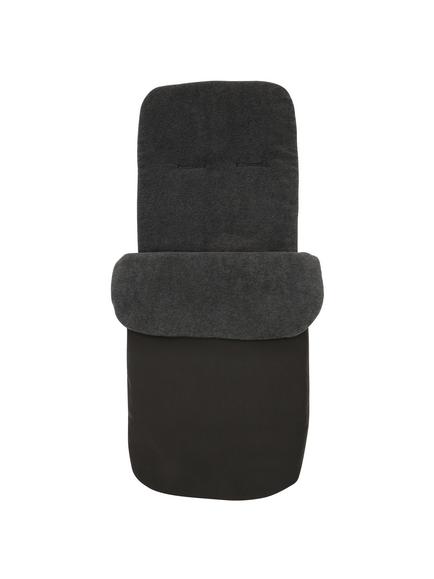 John Lewis Baby Stroller Footmuff, Black/Charcoal