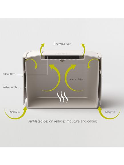 Joseph Joseph Stack Food Waste Caddy, 4L - view 2, Graphite