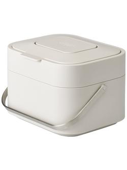 Joseph Joseph Stack Food Waste Caddy, 4L, Stone