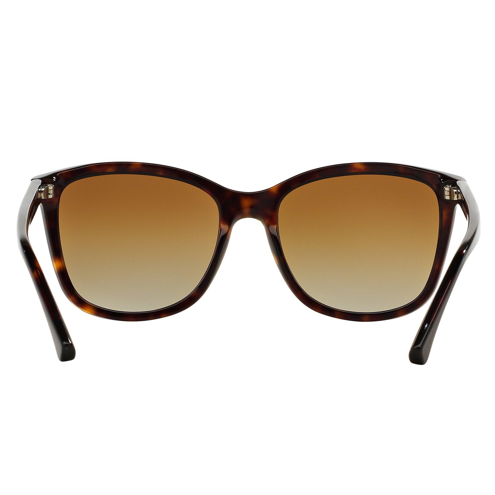 Product image 7 of 7, which shows Emporio Armani EA4060 Women's Polarised Square Sunglasses, Tortoise