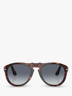 Persol PO0649 Aviator Sunglasses - view 2, Tortoise/Blue