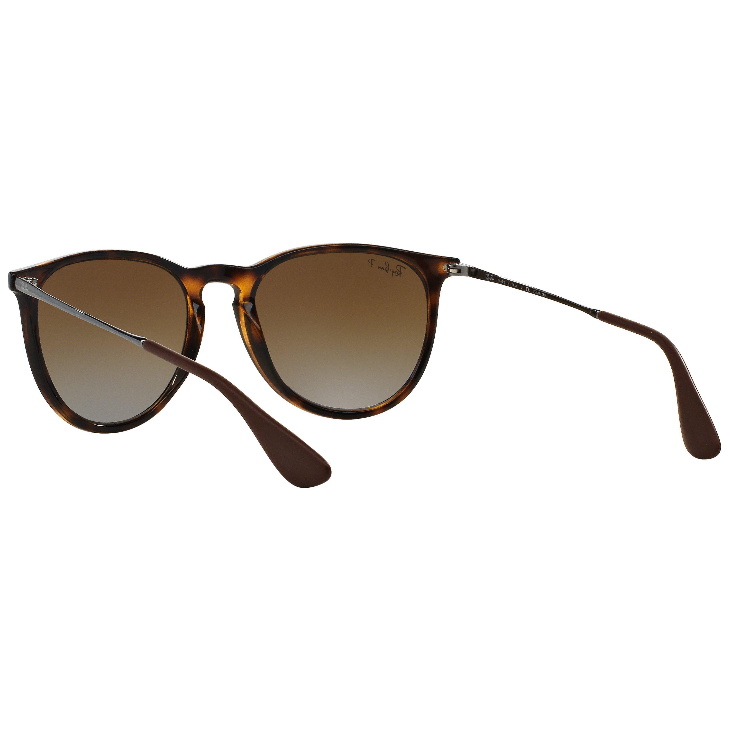 Ray Ban RB4171 Women s Erika Polarised Oval Sunglasses Tortoise Brown Gradient