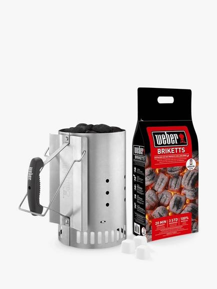 Weber Rapidfire Chimney Starter Set, Steel