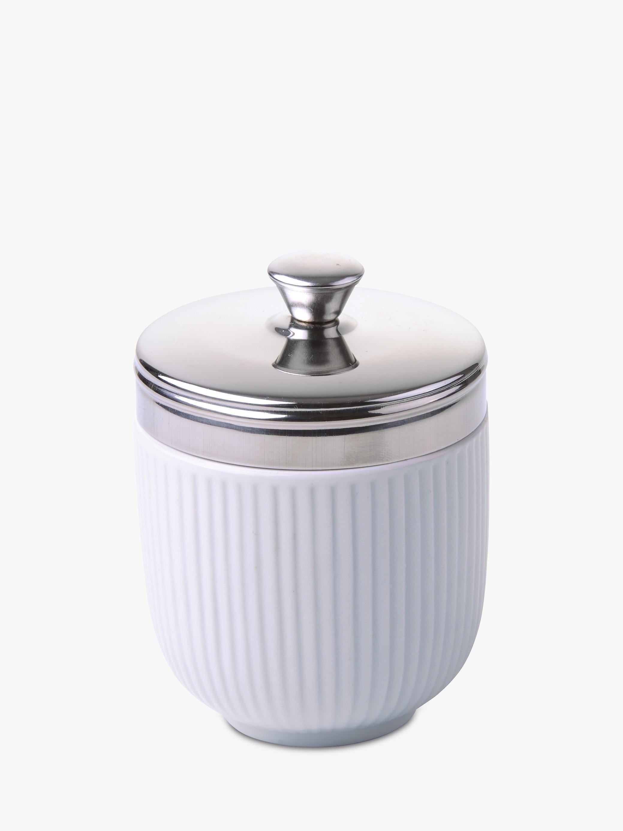 John Lewis Porcelain Egg Coddler, White